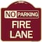 Signmission Delaware No Parking Fire Lane Heavy-Gauge Aluminum Architectural Sign, 18" x 18", BU-1818-24195 A-DES-BU-1818-24195 - alternate 1
